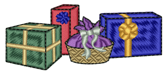 Christmas Parcels Embroidery Design