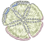 Sand Dollar Shell Embroidery Design